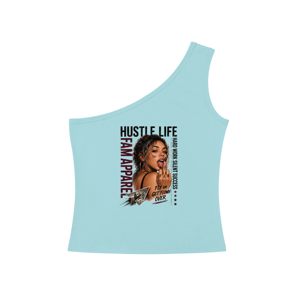 GIRL One-Shoulder Crop T-Shirt