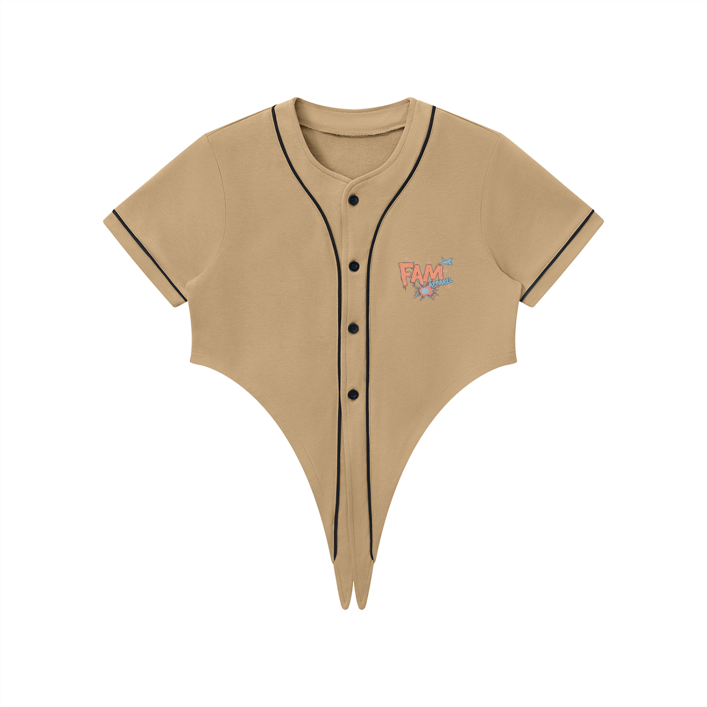 FAM SPILL Women’s Tie Baseball Jersey