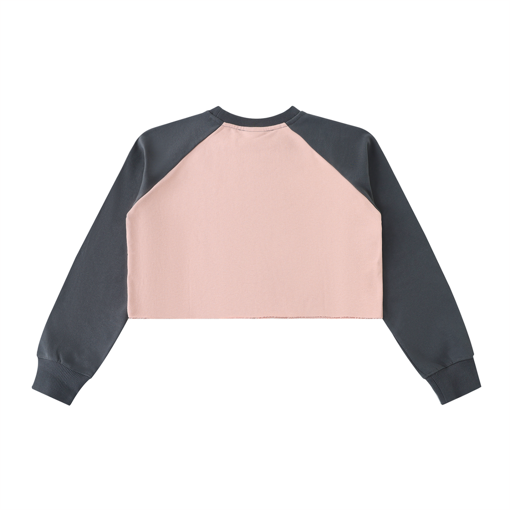 Women's FALL (Burgundy) Crop Sweatshirt