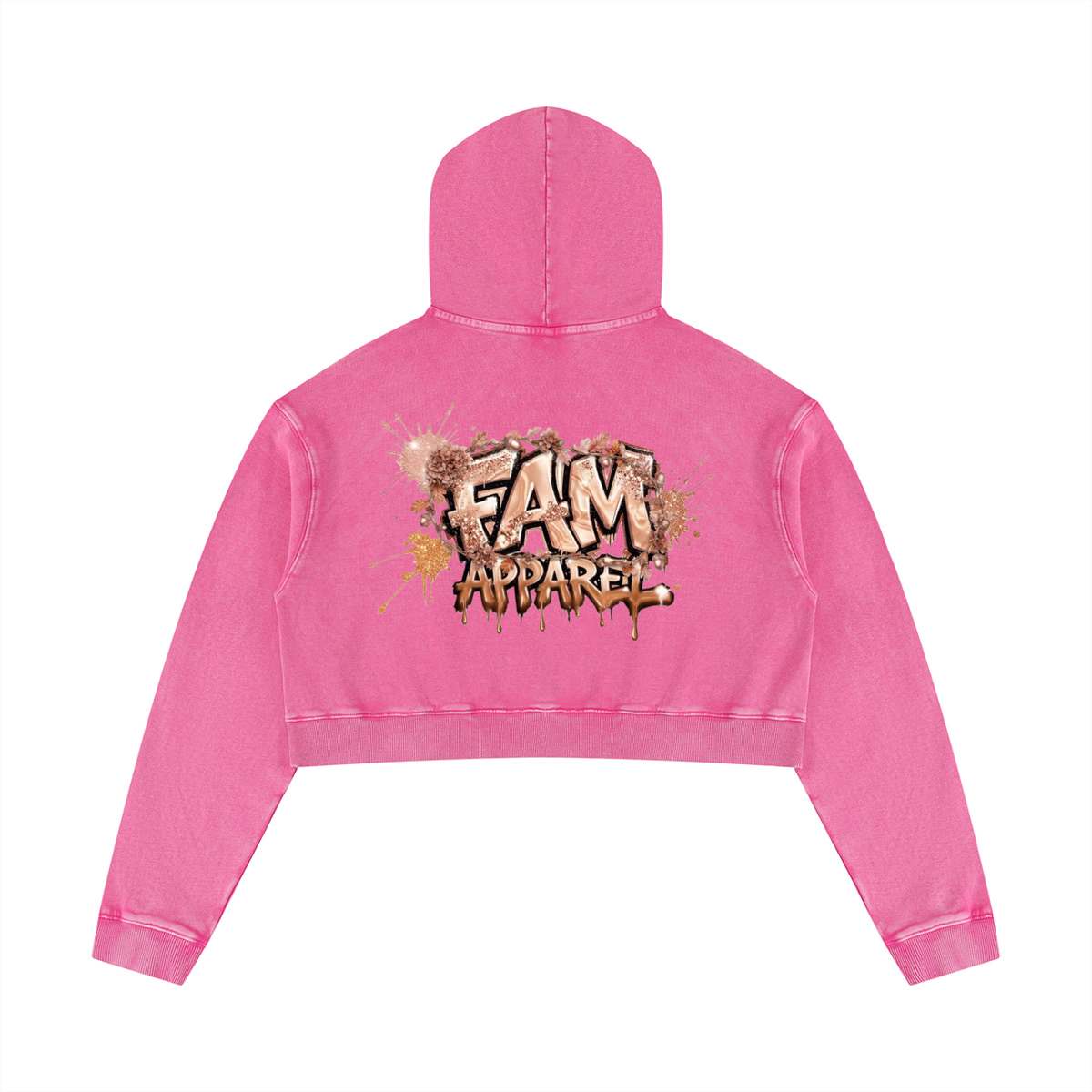 Women’s Mineral Washed FALL Crop Hoodie