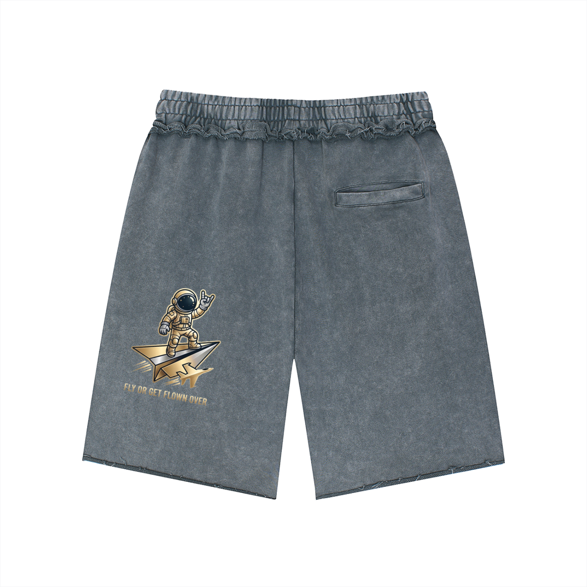 Unisex KEEP IT FAM Raw Edge Shorts