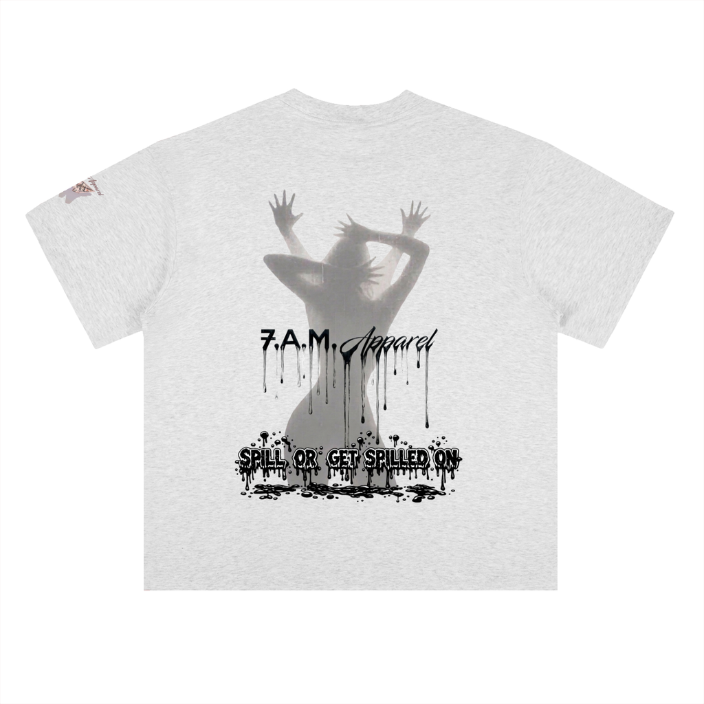 Spill Girl Heavyweight Drop Shoulder Cotton T-Shirt
