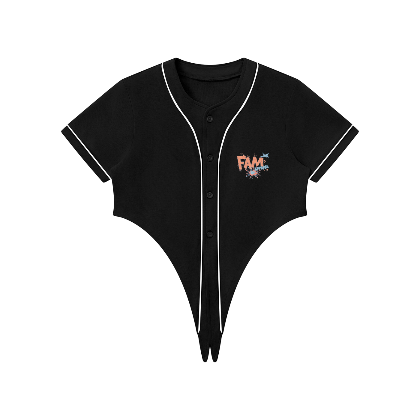 FAM SPILL Women’s Tie Baseball Jersey