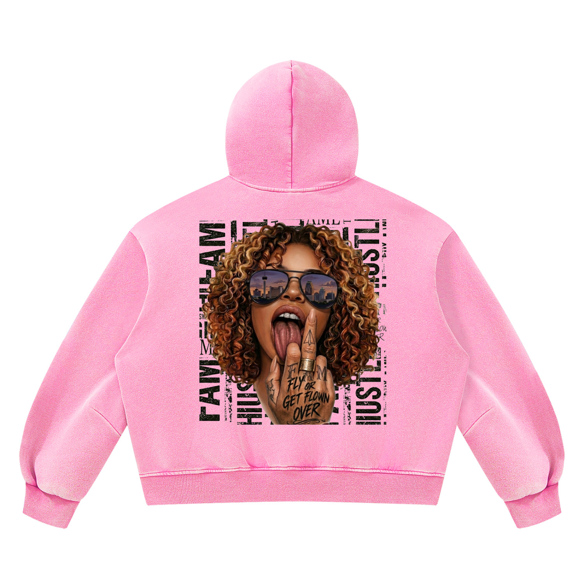 Unisex Vintage Wash Boxy Fleece Hoodie