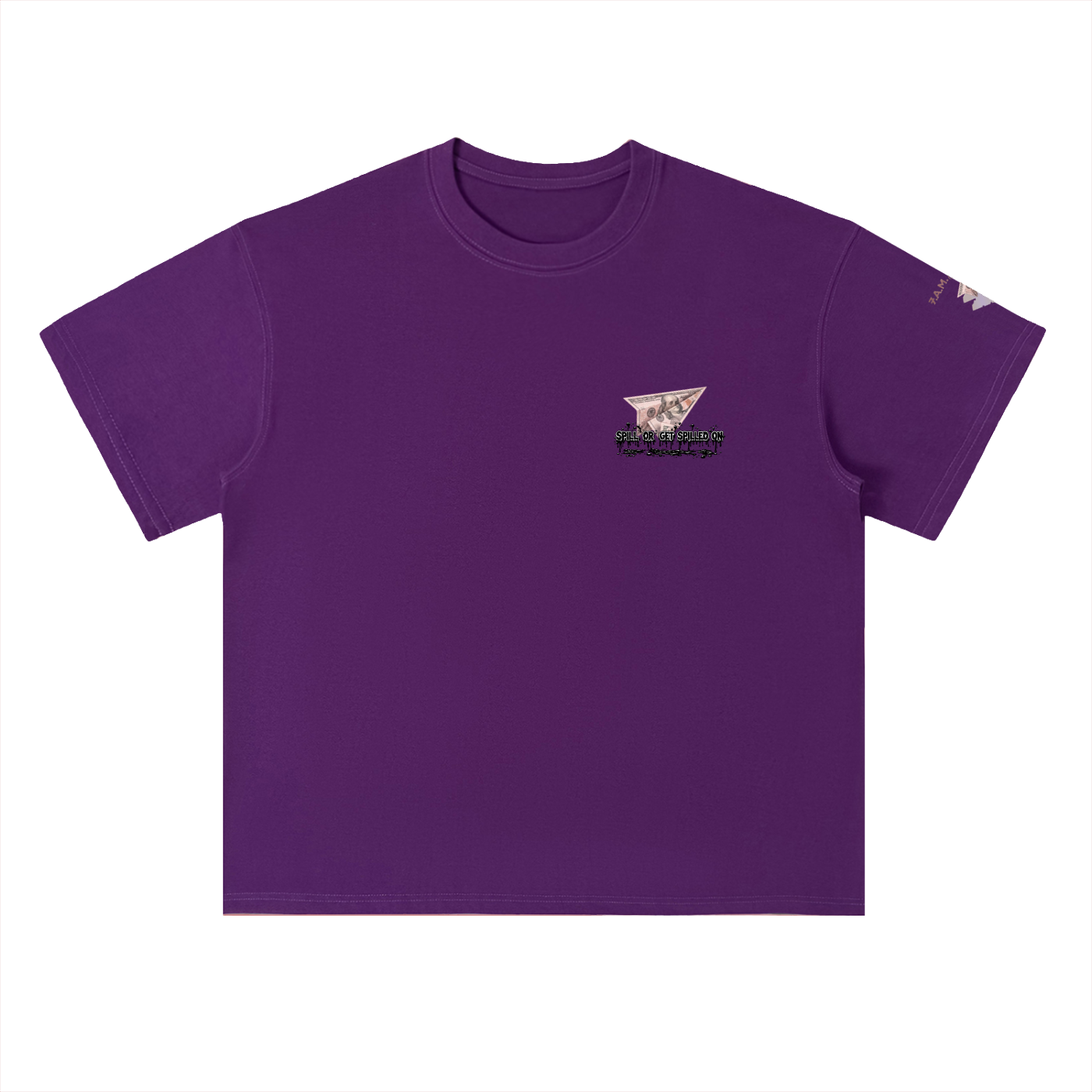 Spill Girl Heavyweight Drop Shoulder Cotton T-Shirt