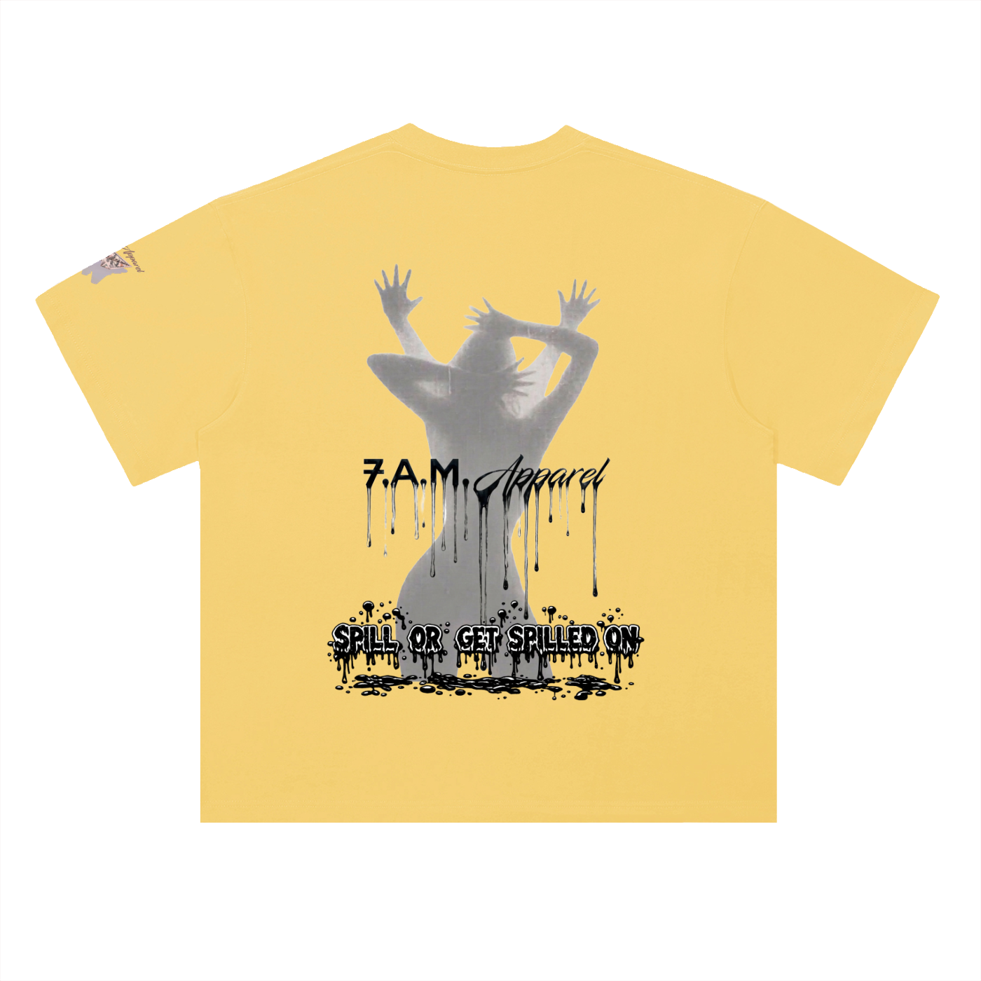 Spill Girl Heavyweight Drop Shoulder Cotton T-Shirt