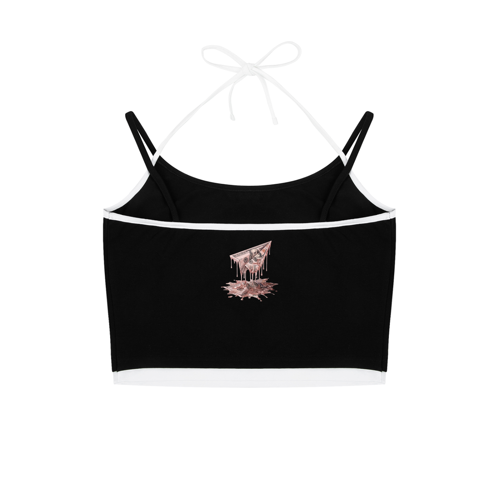 FAM Rose Gold Double Halter Tank Top