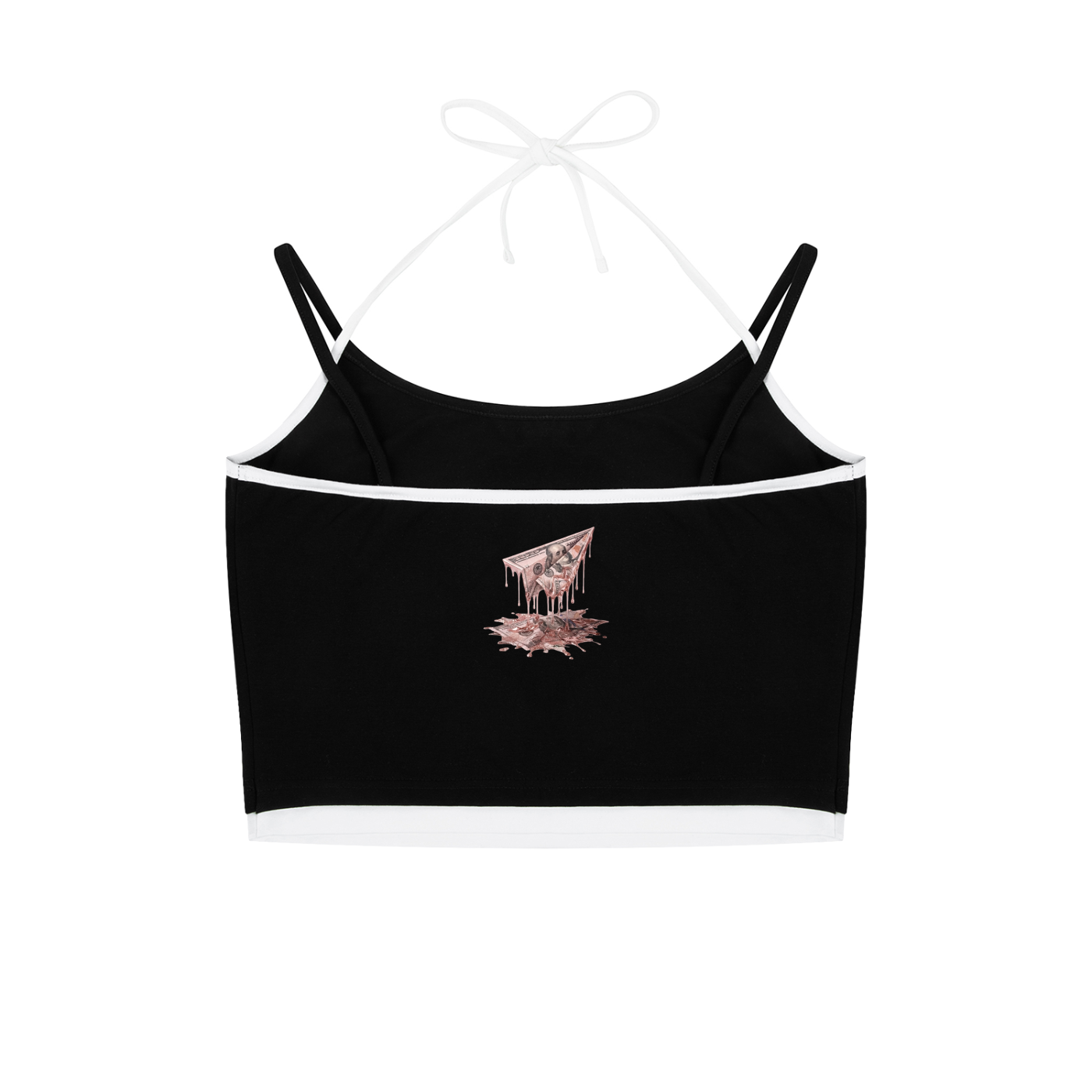 FAM Rose Gold Double Halter Tank Top