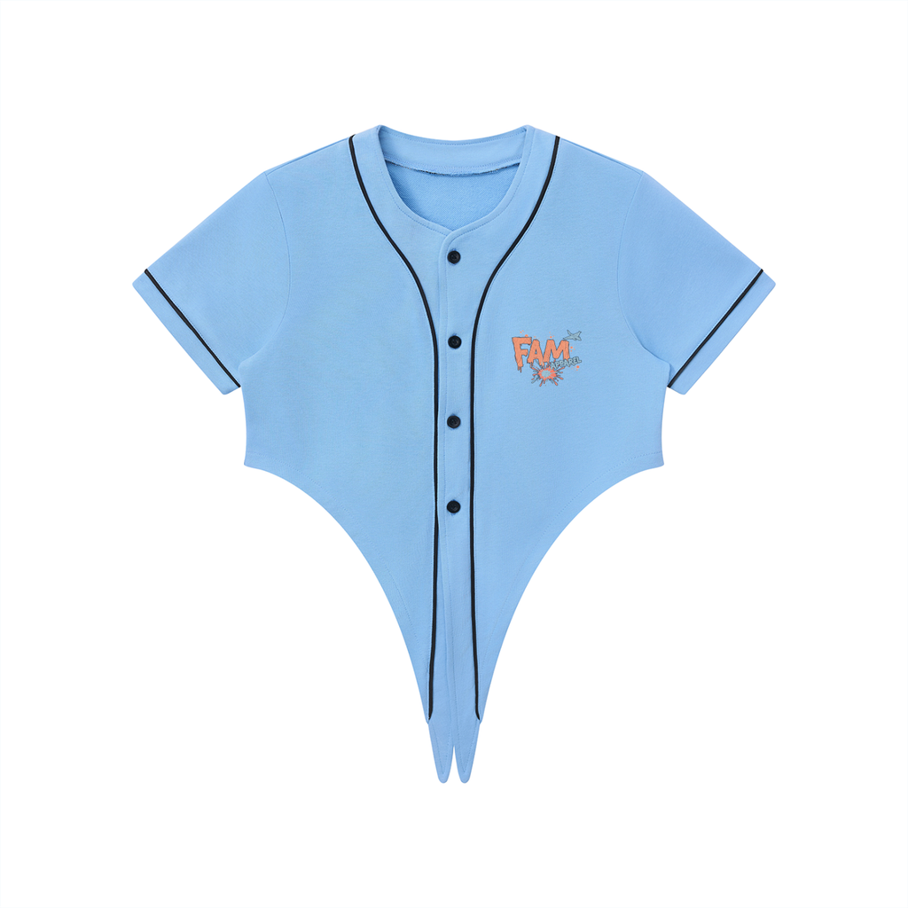 FAM SPILL Women’s Tie Baseball Jersey