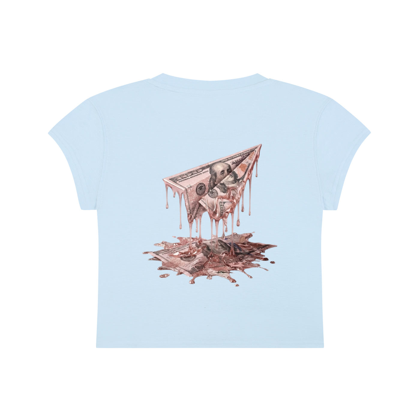 FAM APPAREL GIRLY Slim-Fit Cropped T-Shirt