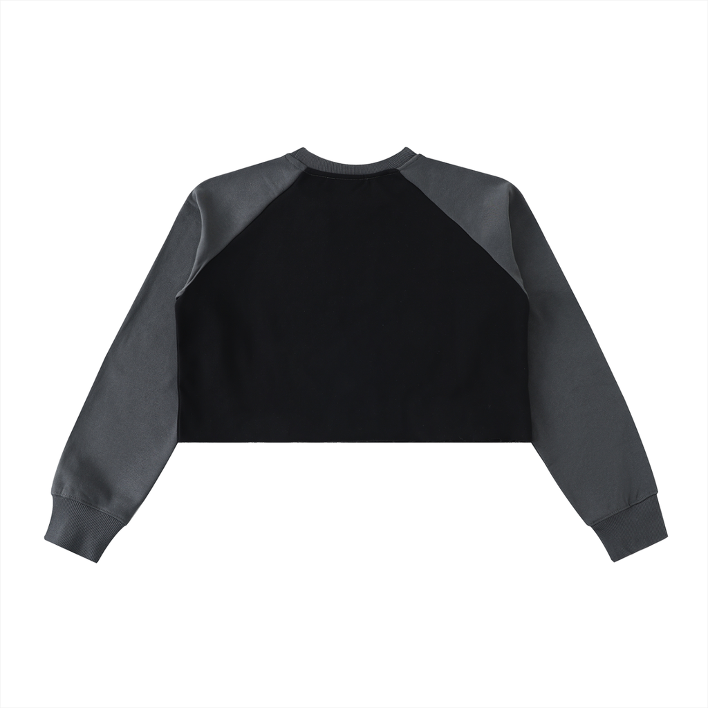 Women's FALL (Burgundy) Crop Sweatshirt