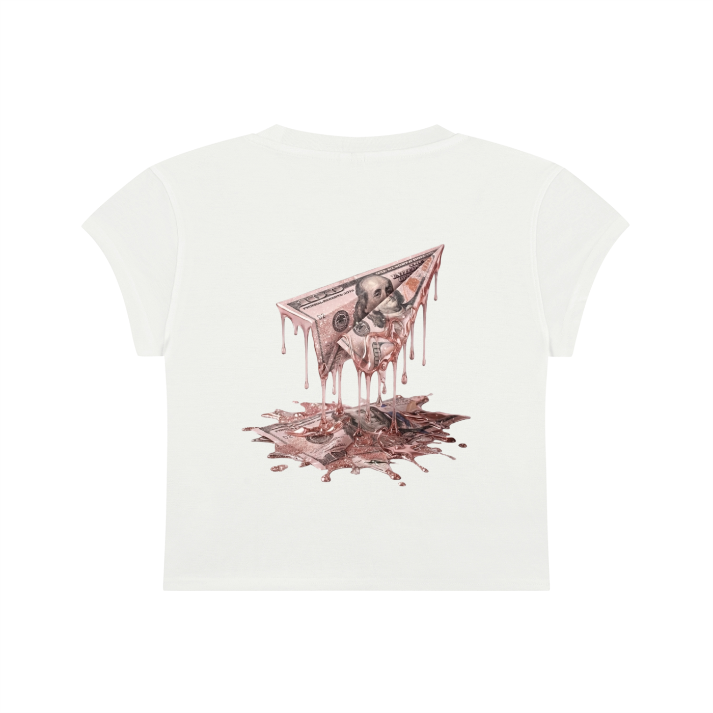 FAM APPAREL GIRLY Slim-Fit Cropped T-Shirt