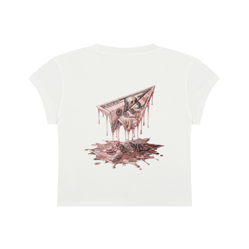 FAM APPAREL GIRLY Slim-Fit Cropped T-Shirt