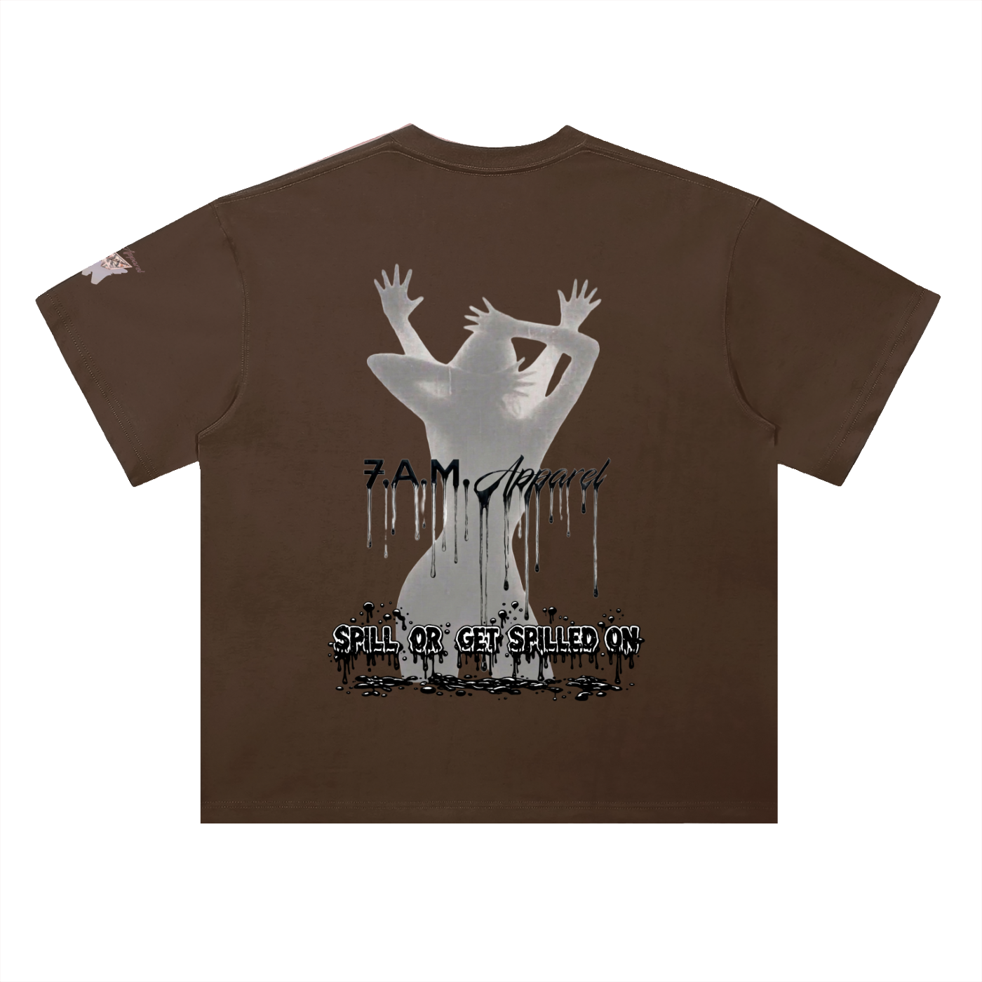 Spill Girl Heavyweight Drop Shoulder Cotton T-Shirt