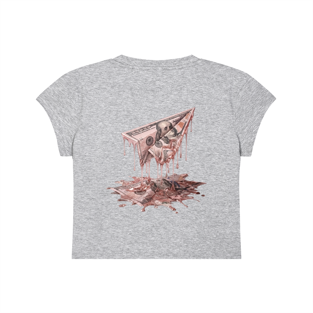 FAM APPAREL GIRLY Slim-Fit Cropped T-Shirt