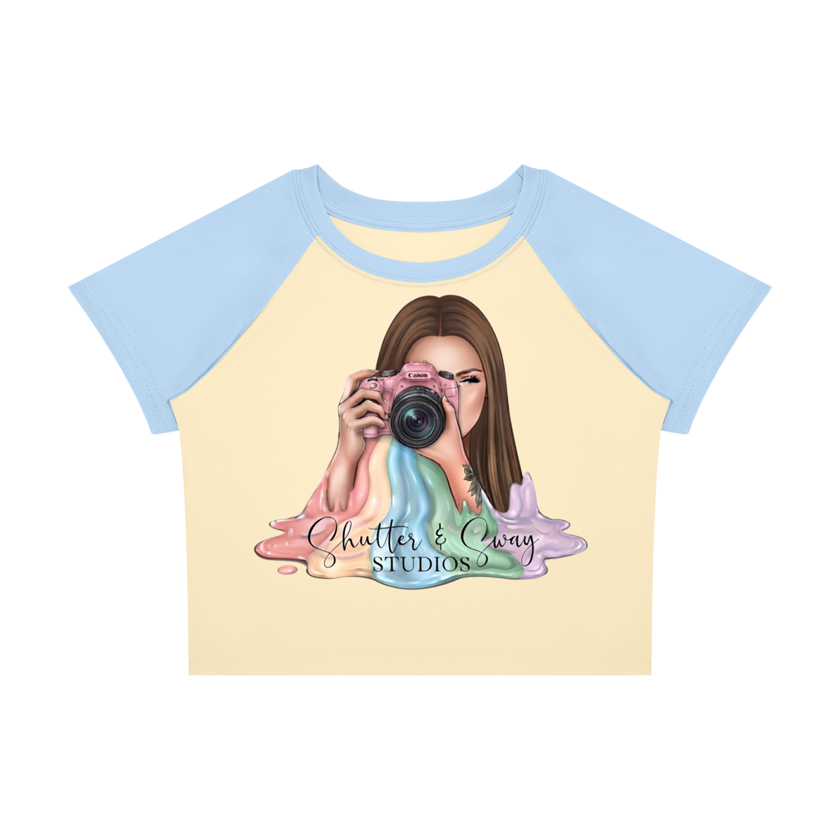 Women’s SHUTTER AND SWAY 2 Block Baby T-Shirt