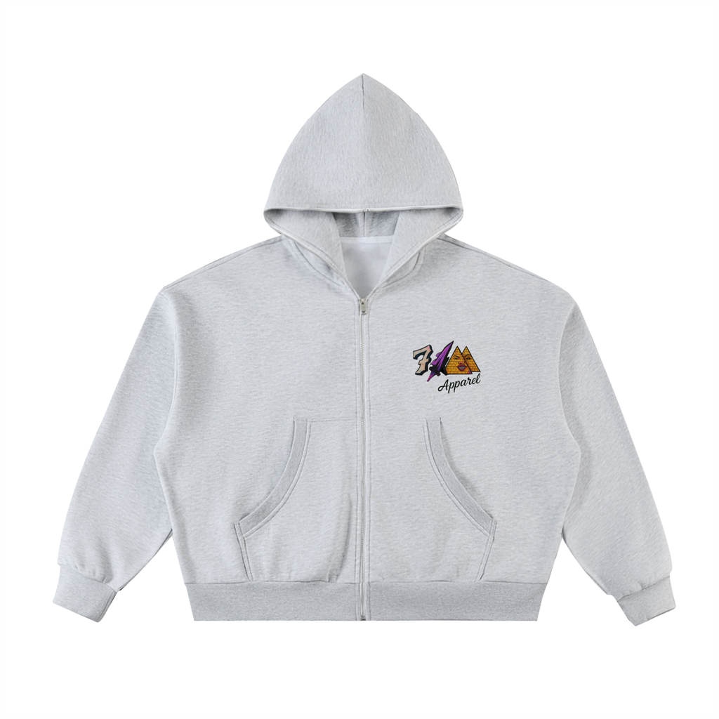 F.A.M. Fleeced Full-Zip Boxy Hoodie