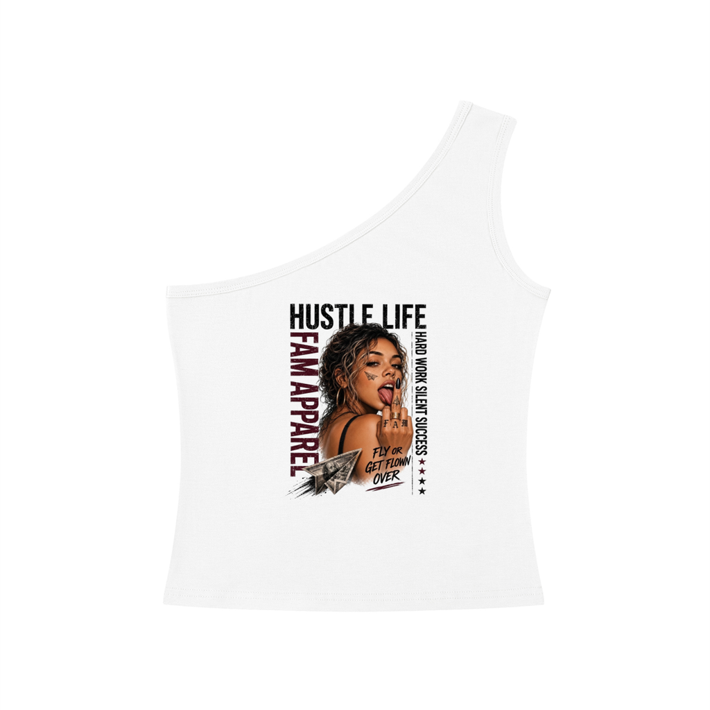 GIRL One-Shoulder Crop T-Shirt