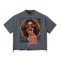 FAME FAM Snow Wash Raw-Hem Boxy T-shirt