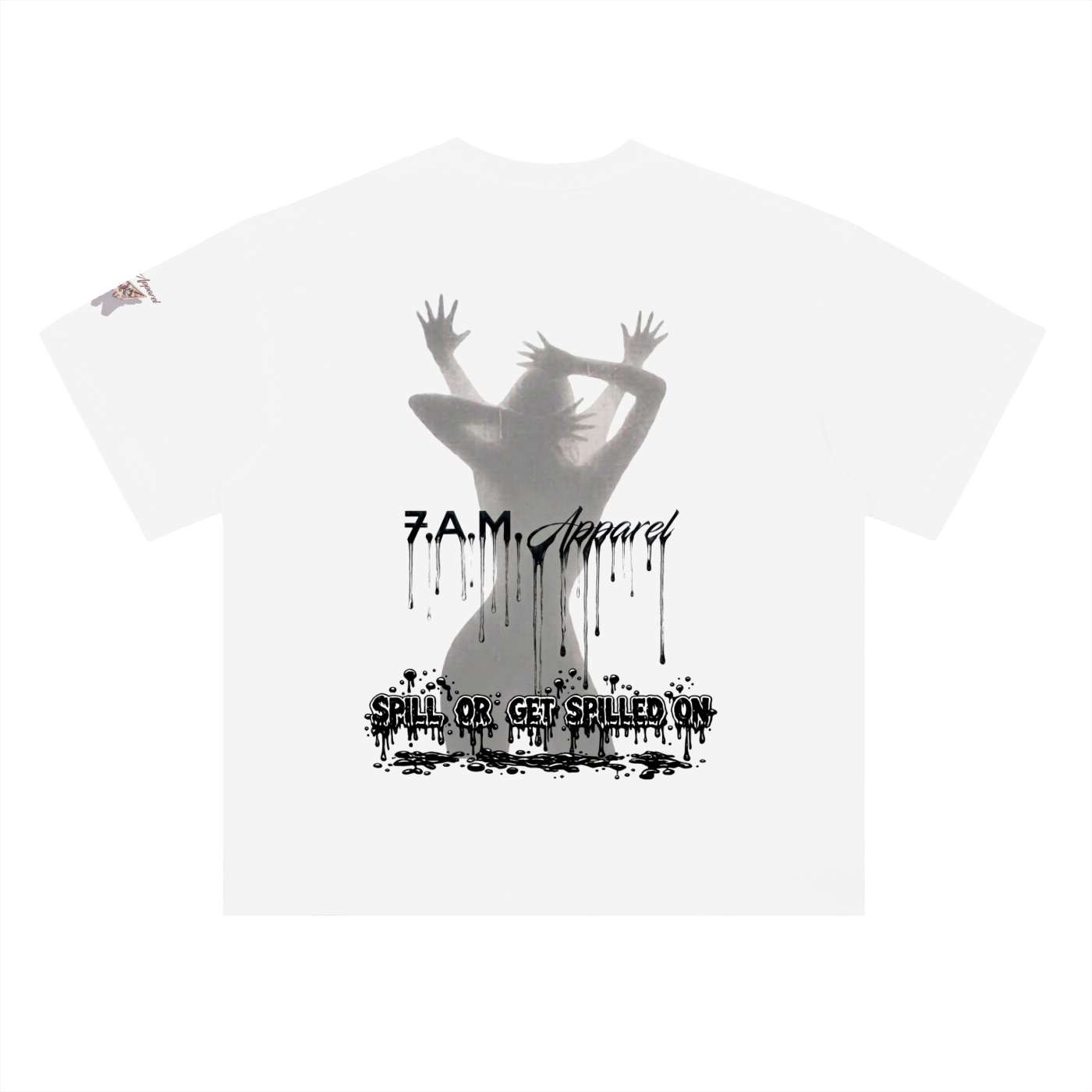 Spill Girl Heavyweight Drop Shoulder Cotton T-Shirt