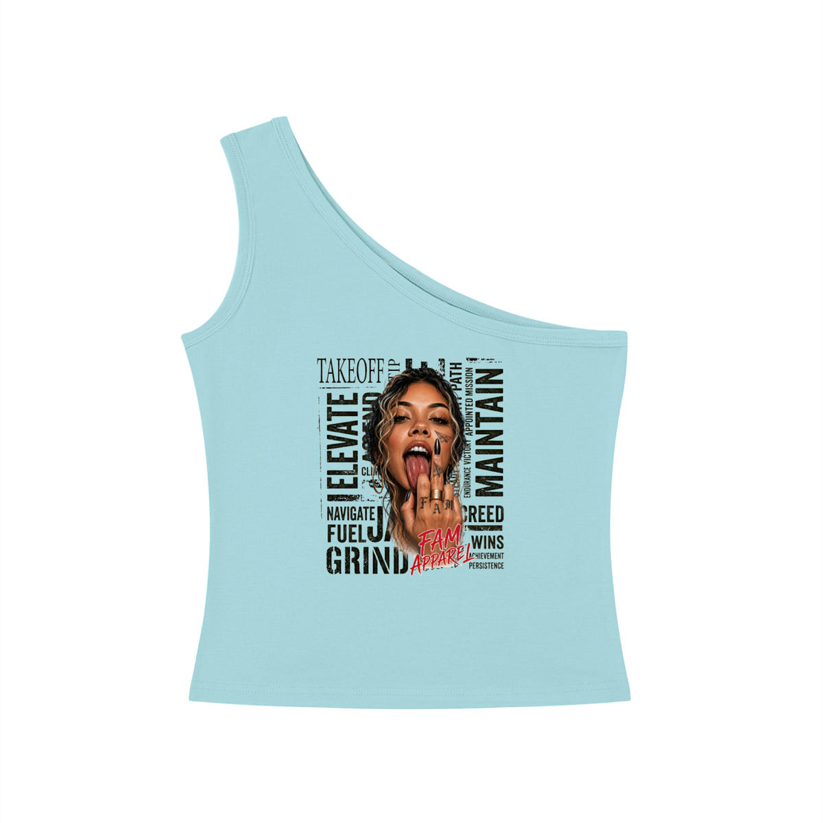 GIRL One-Shoulder Crop T-Shirt