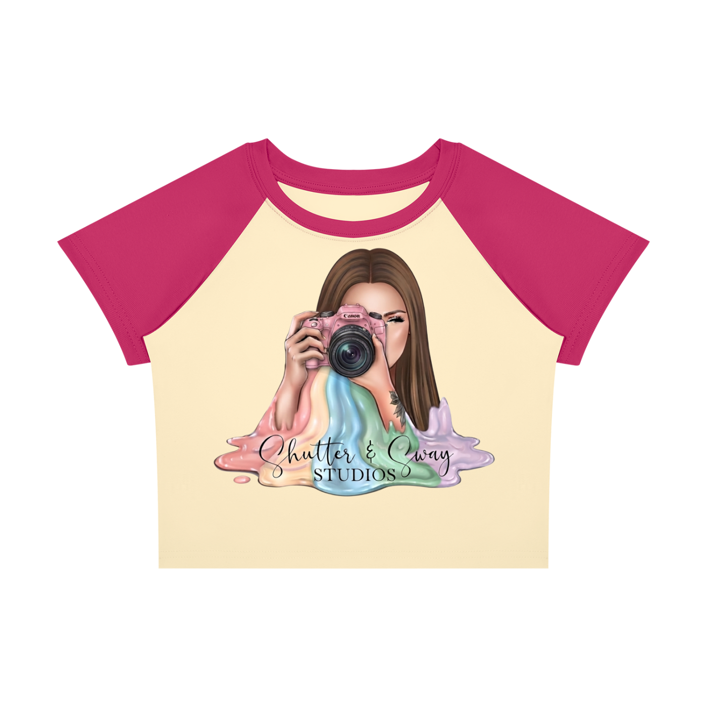 Women’s SHUTTER AND SWAY 2 Block Baby T-Shirt