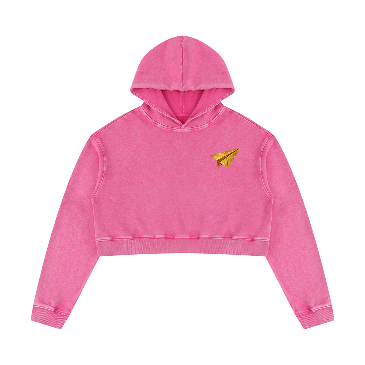 Women’s Mineral Washed FALL Crop Hoodie