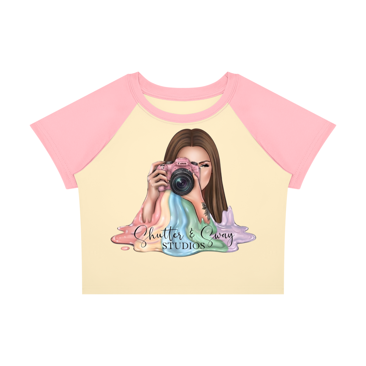 Women’s SHUTTER AND SWAY 2 Block Baby T-Shirt