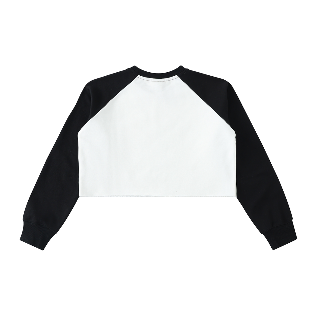 Women's FALL (Burgundy) Crop Sweatshirt