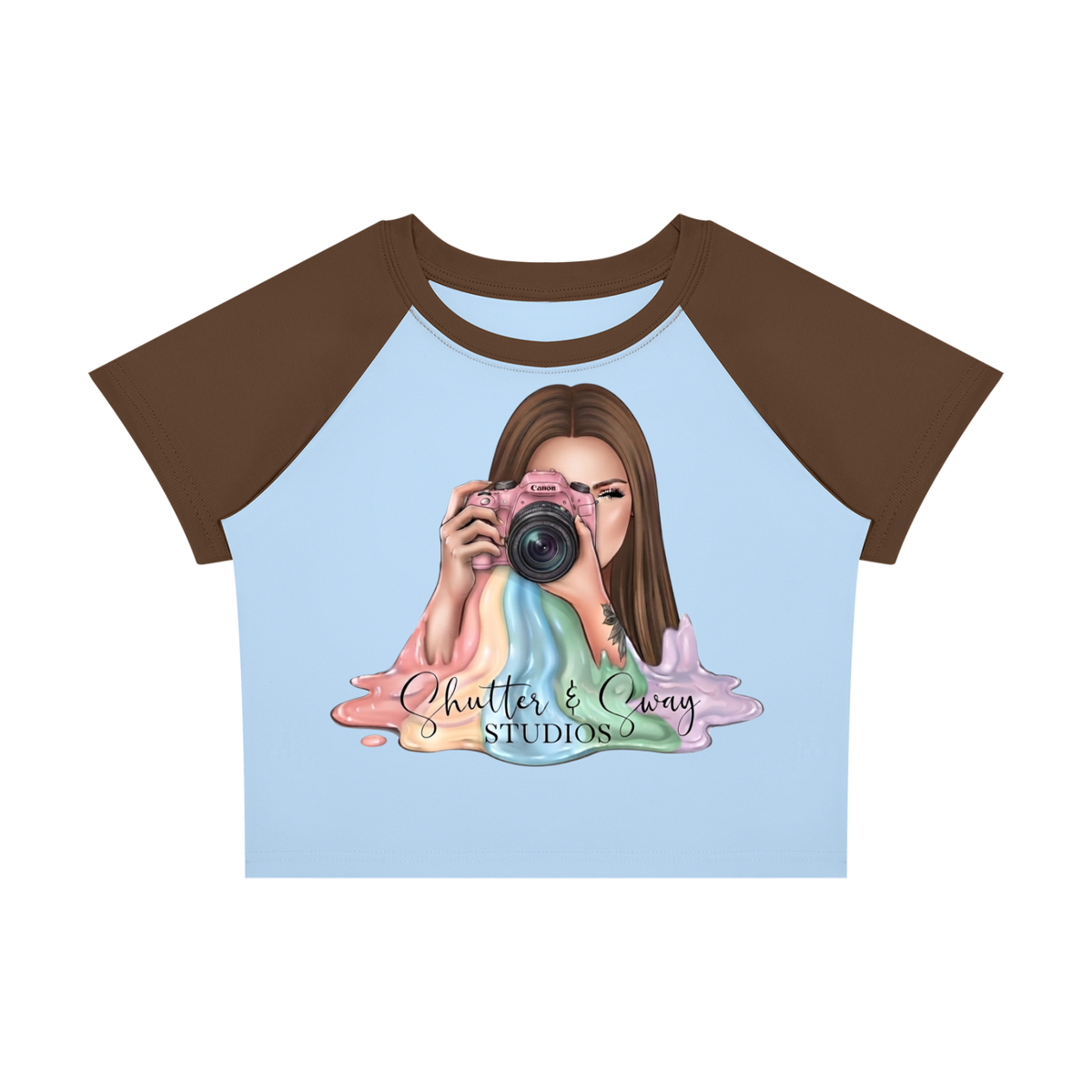 Women’s SHUTTER AND SWAY 2 Block Baby T-Shirt