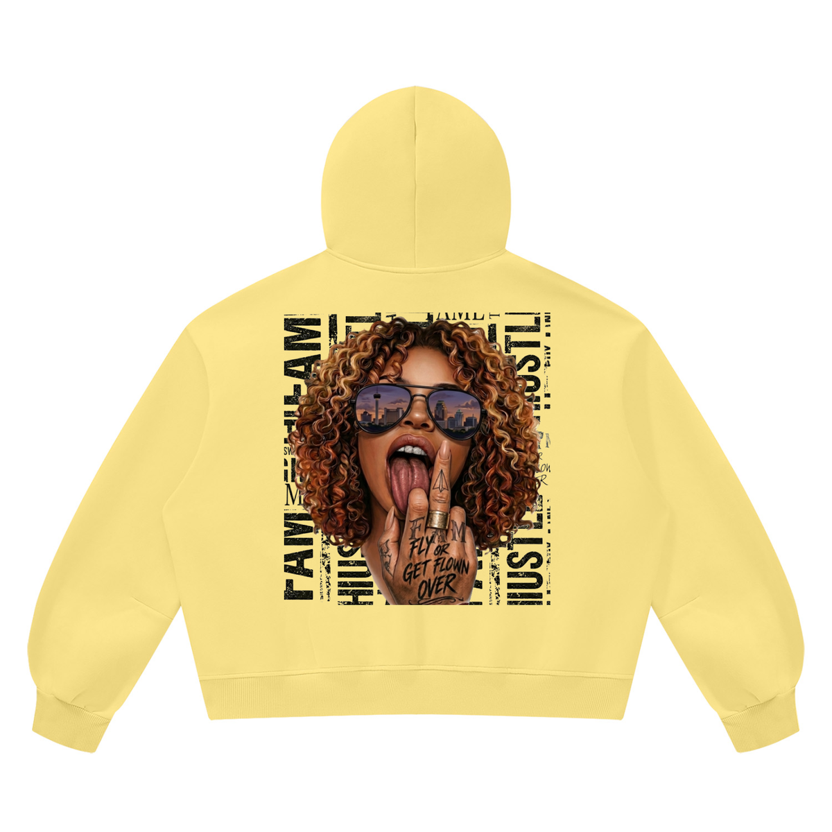 Unisex Vintage Wash Boxy Fleece Hoodie