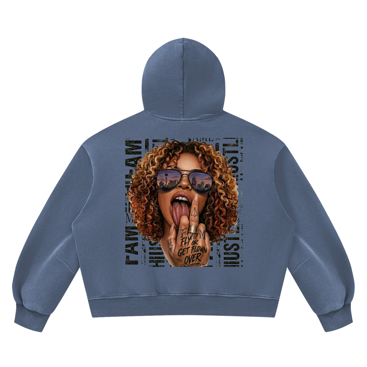 Unisex Vintage Wash Boxy Fleece Hoodie