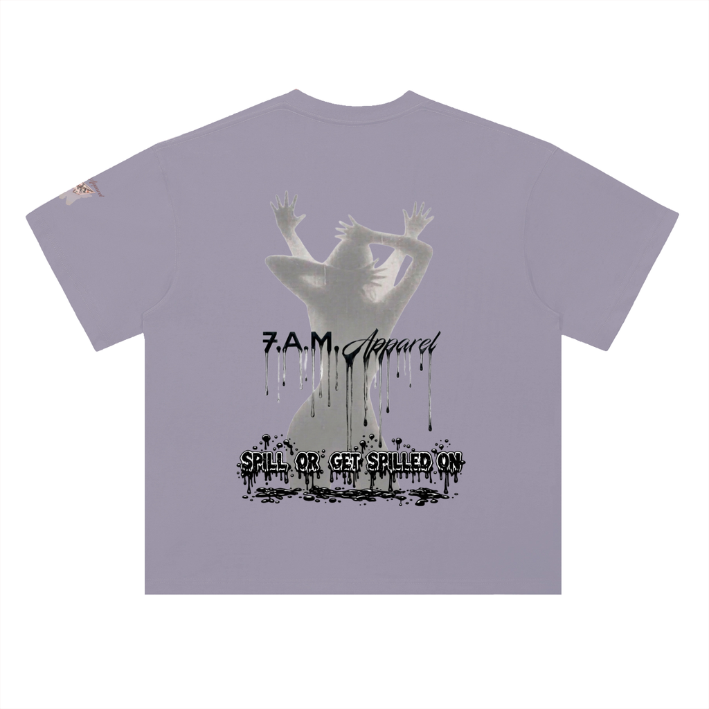 Spill Girl Heavyweight Drop Shoulder Cotton T-Shirt