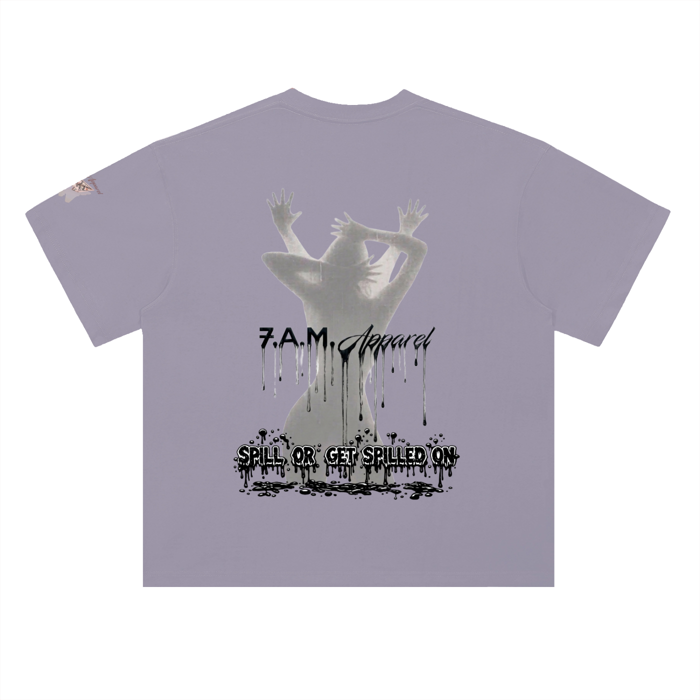 Spill Girl Heavyweight Drop Shoulder Cotton T-Shirt
