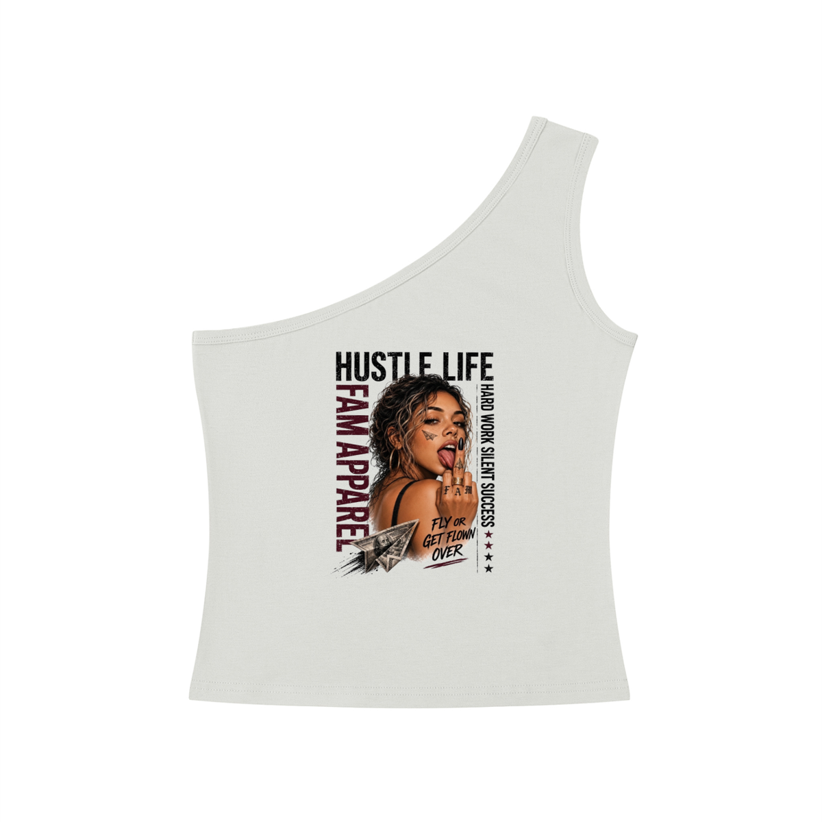 GIRL One-Shoulder Crop T-Shirt