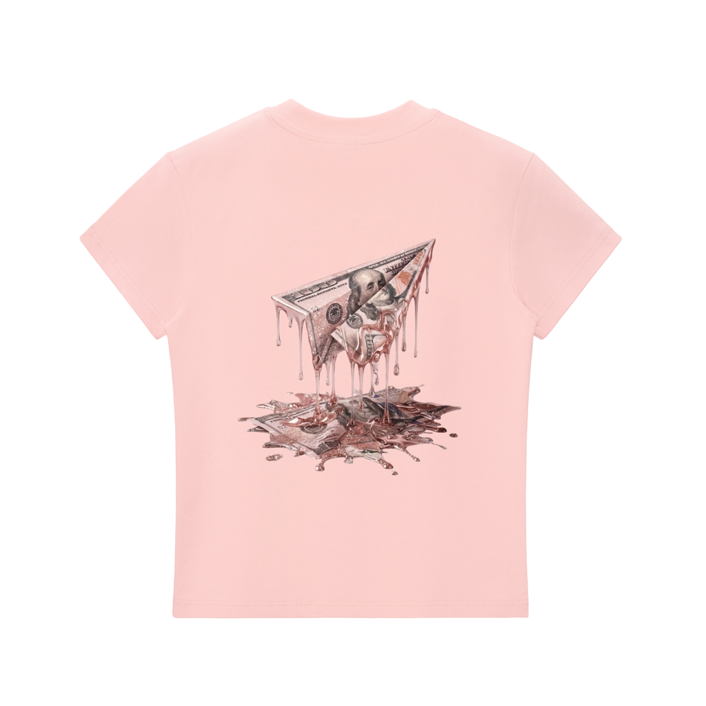 FAM APPAREL GIRLY Bodycon Crewneck T-Shirt