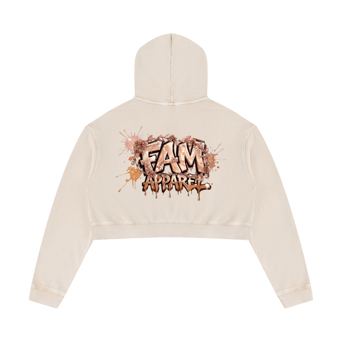 Women’s Mineral Washed FALL Crop Hoodie