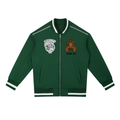 Contrast Piping Zip Bomber Jacket
