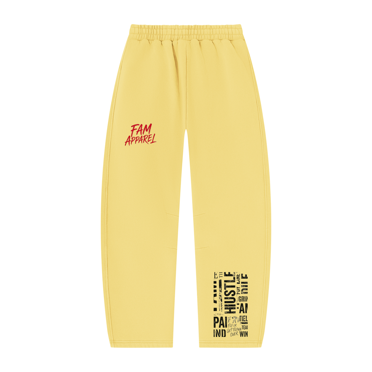 Unisex Vintage Wash Barrel Leg Fleece Sweatpants