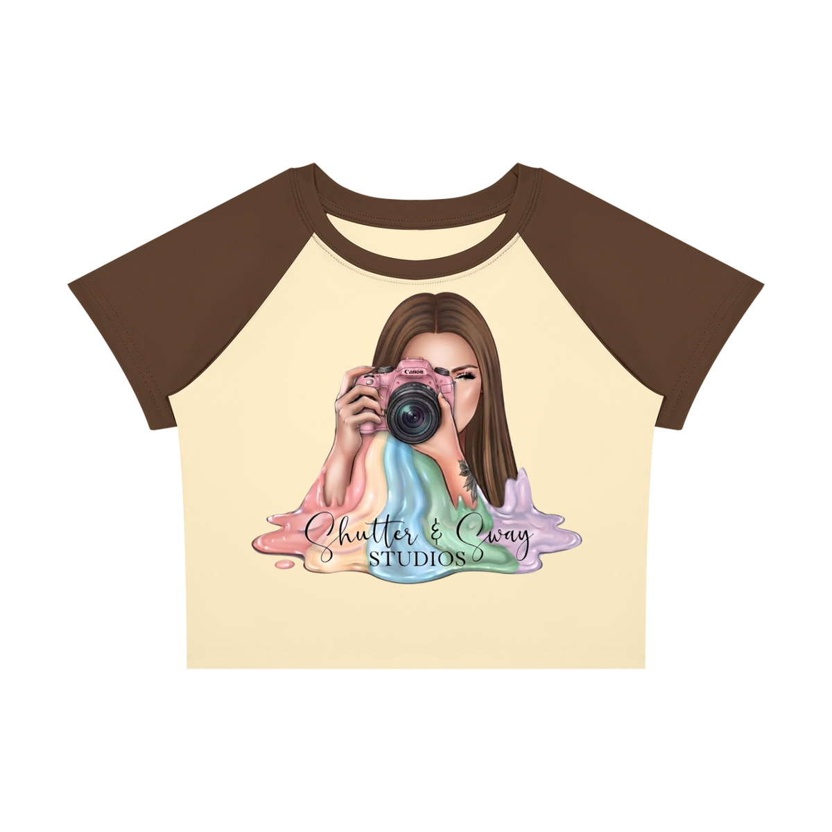 Women’s SHUTTER AND SWAY 2 Block Baby T-Shirt