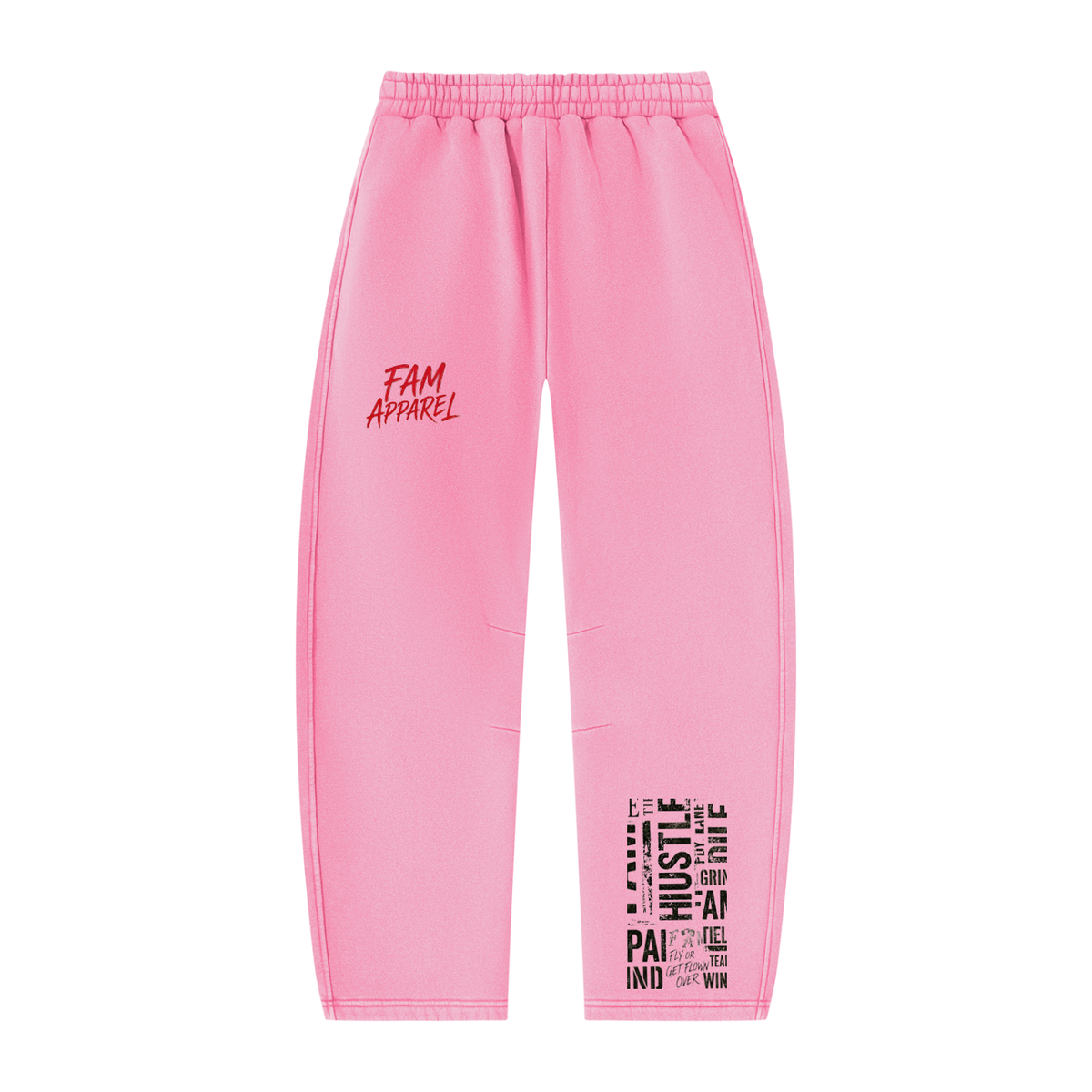 Unisex Vintage Wash Barrel Leg Fleece Sweatpants