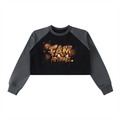 Women's FALL (Burgundy) Crop Sweatshirt
