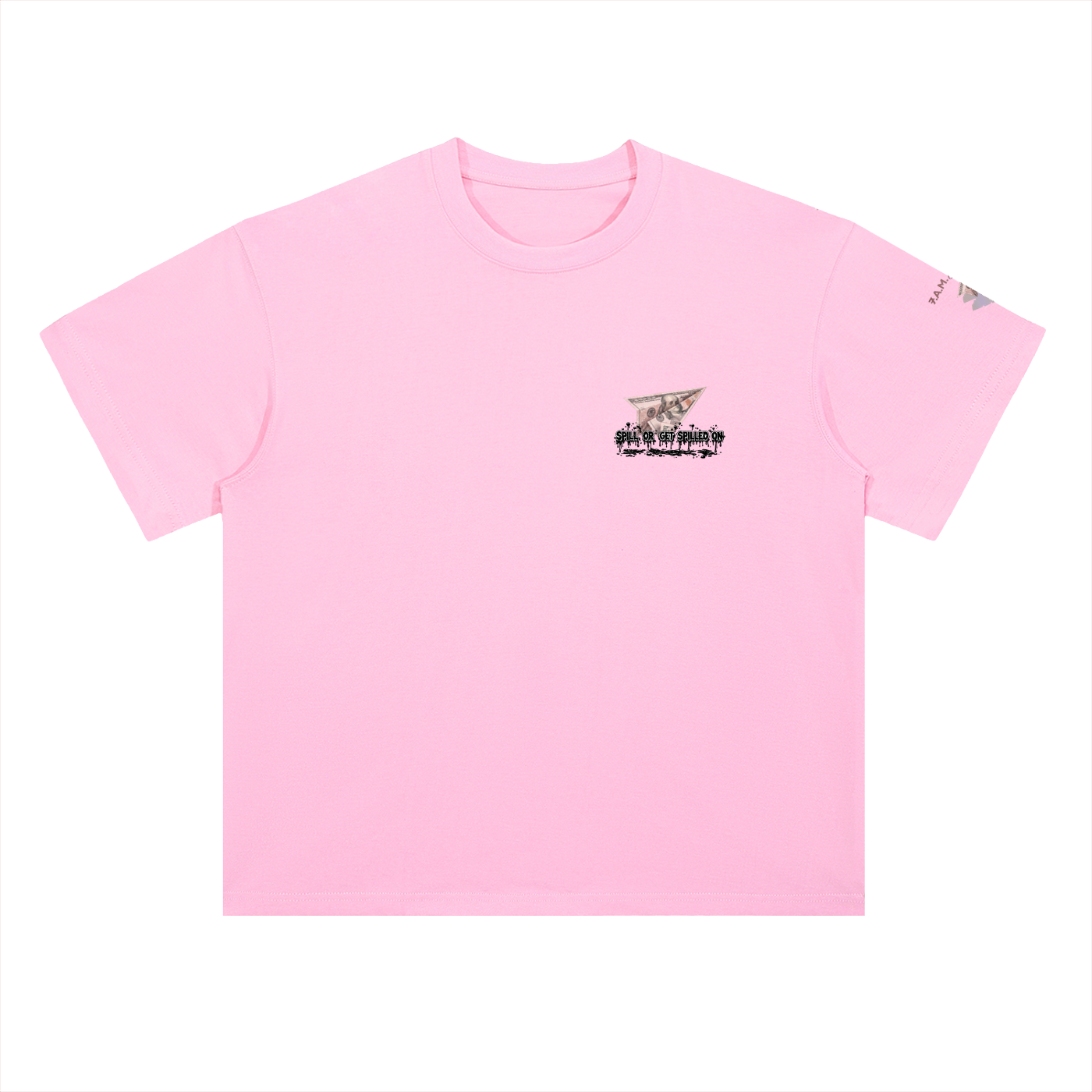 Spill Girl Heavyweight Drop Shoulder Cotton T-Shirt