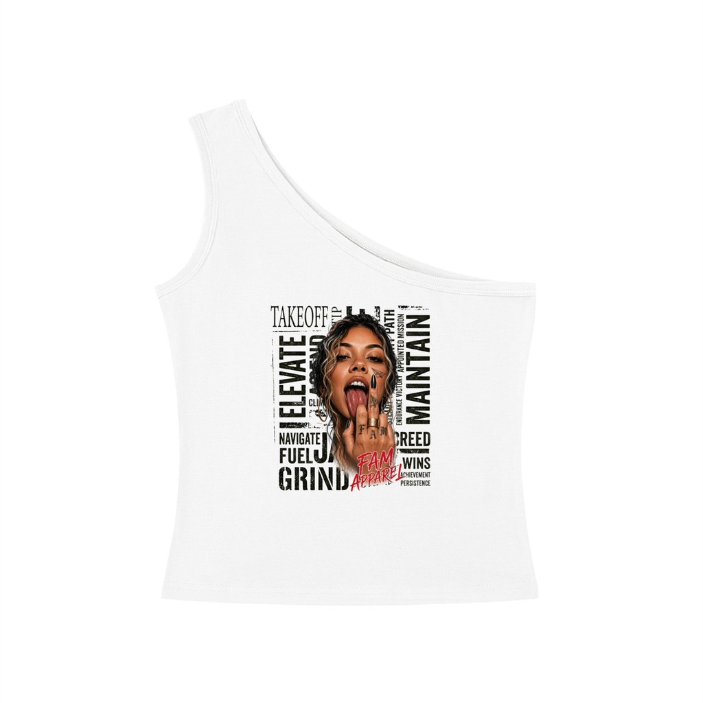GIRL One-Shoulder Crop T-Shirt