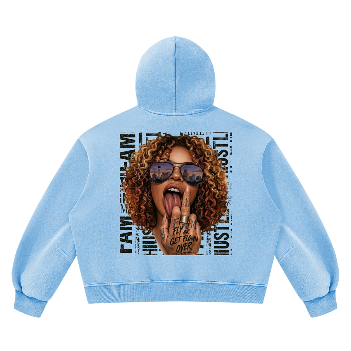 Unisex Vintage Wash Boxy Fleece Hoodie