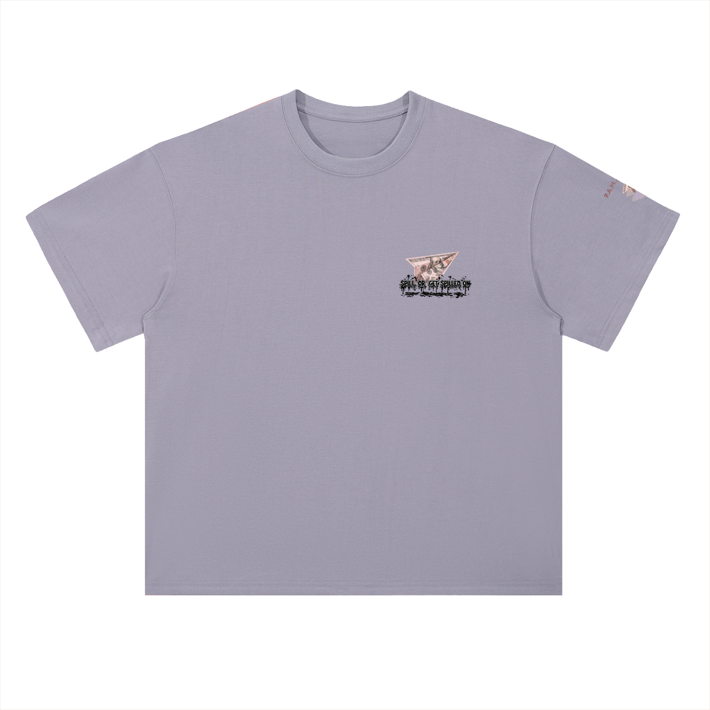 Spill Girl Heavyweight Drop Shoulder Cotton T-Shirt