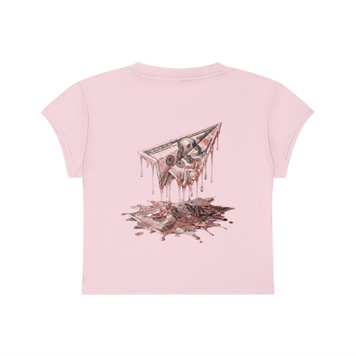 FAM APPAREL GIRLY Slim-Fit Cropped T-Shirt