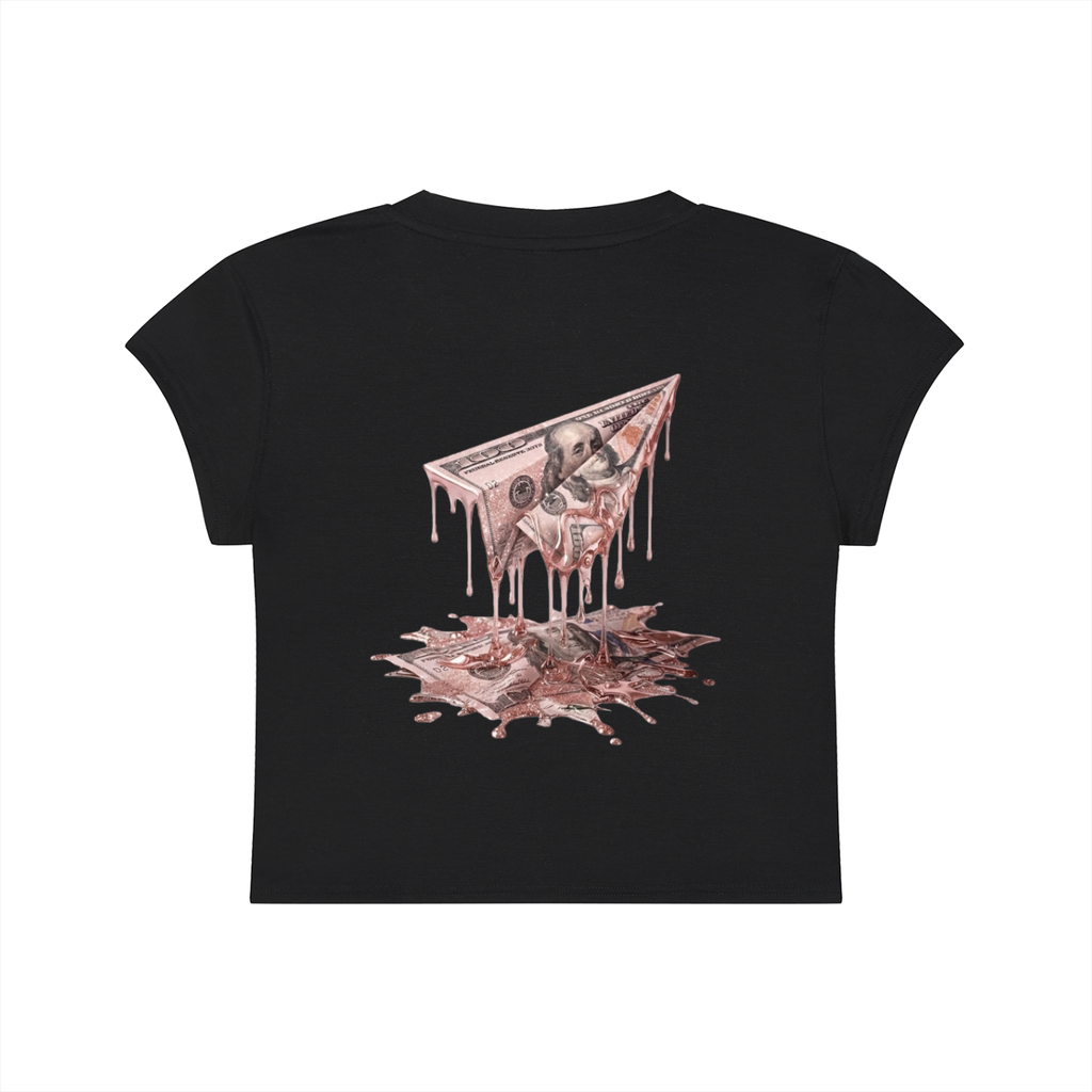 FAM APPAREL GIRLY Slim-Fit Cropped T-Shirt