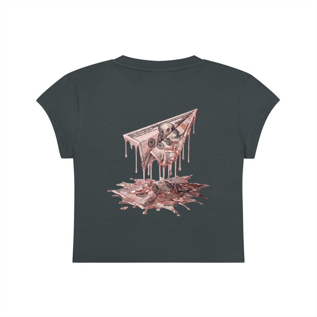 FAM APPAREL GIRLY Slim-Fit Cropped T-Shirt