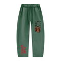 Unisex Vintage Wash Barrel Leg Fleece Sweatpants